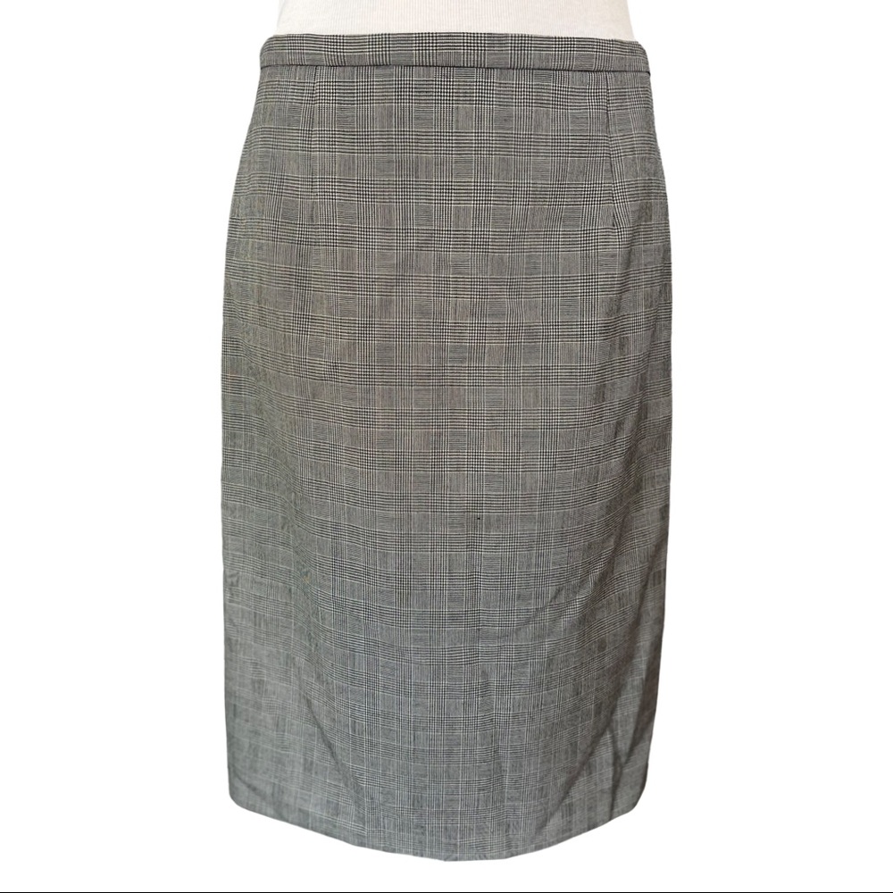 Pendleton Virgin Wool Pencil Skirt, Houndstooth Skirt